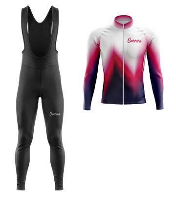 Uniforme Ciclismo Largo con Tirantas - Violeta Moderno